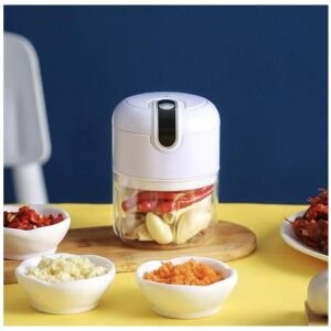 Mini Electric Meat/Garlic Chopper Portable Food Processor