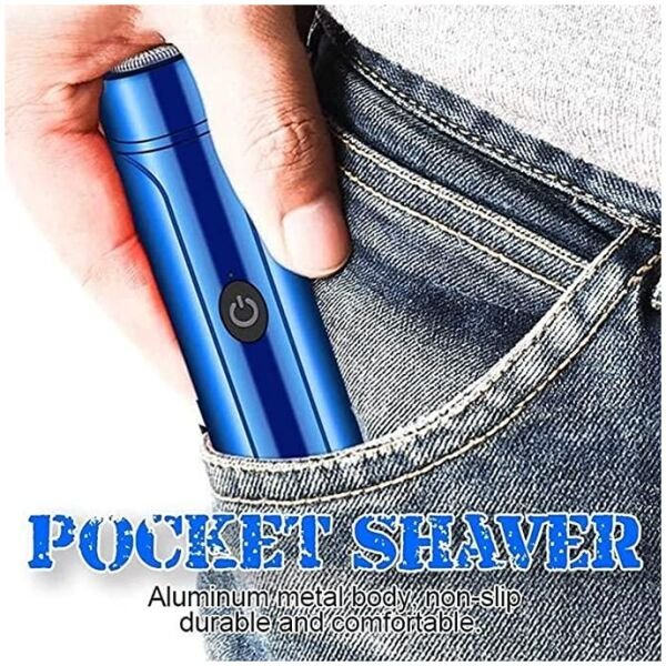 Electric Shaver For Men, Nose Mustache Trimmer Wet and Dry Use (Assorted Colour) - Image 2