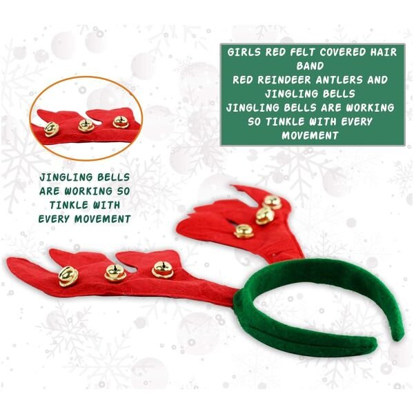 Combo of Chirtsmas Raindeer Hair Band (Pack of 3) - Image 2