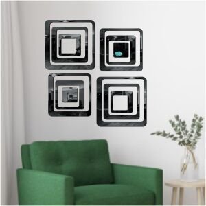 3D Acrylic Mirror Wall Sticker Decoration