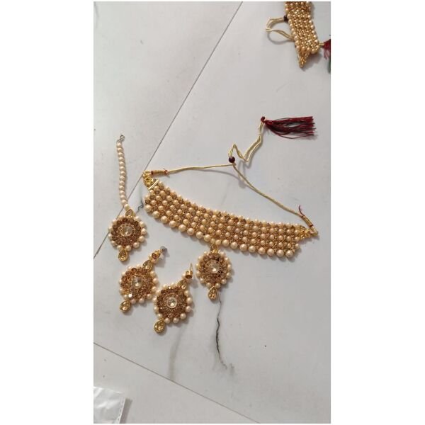 Alloy Gold Plated Gold Jewellery Set - Image 3