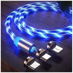 Magnetic USB 360 Degree Rotation 3 in 1 Fast Charging Data Cable Compatible