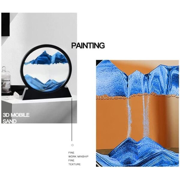 Relaxing Kinetic Sandscape Art Table Desk - Image 2