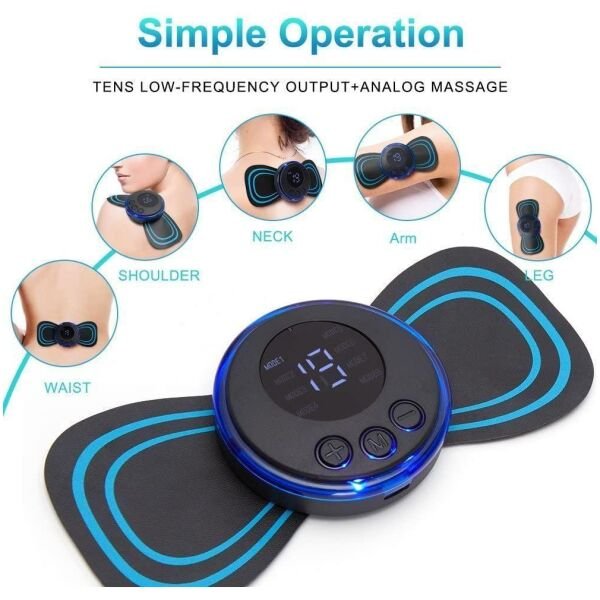 Mini Massager with 8 Modes and 19 Strength Levels,Rechargeable Electric Massager for Shoulder,Arms,Legs,Back Pain for Men and Women - Image 3