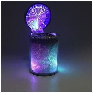 Diamond cut surface Designer Cigarette Car Ashtry With LED Light