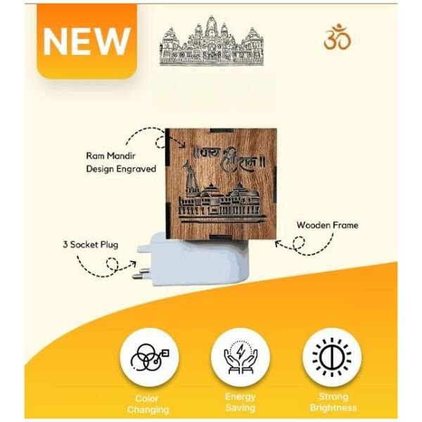 3-in-1 Ayodhya Ram Mandir Aroma Burner & Night lamp - Image 2