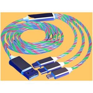 Fast 3 in 1 Multiple Pin With LED Light Magnetic Charging Charging Pad Assorted color