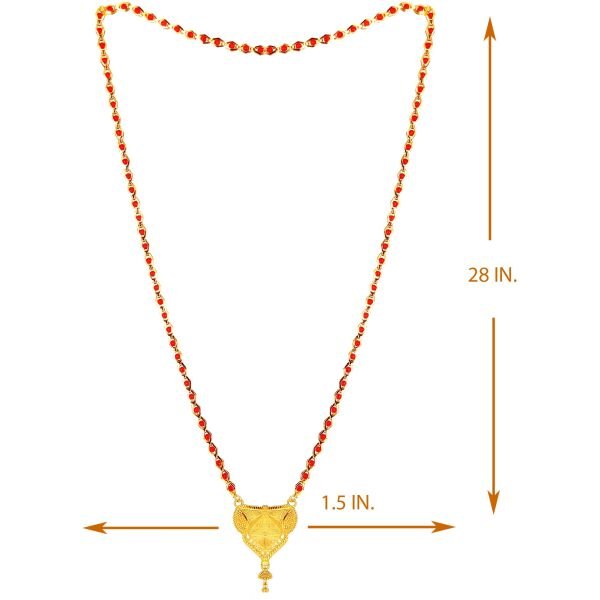 Pretty Gold Plated Mangalsutra - Image 2