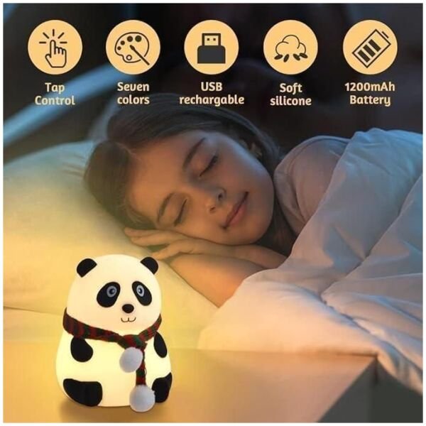 Cute Panda Light Lamp For Kids - Image 2