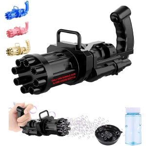 Rocket Launcher Electric Bubble Machine Gun for Toddlers Toys