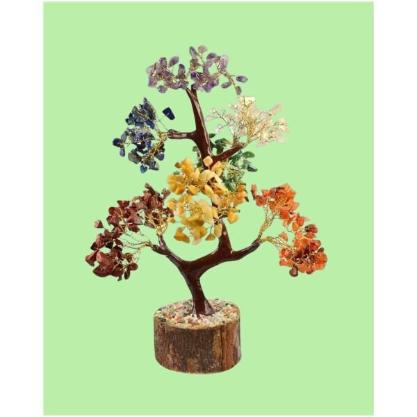 7 Chakra Natural Gemstone Crystal Tree