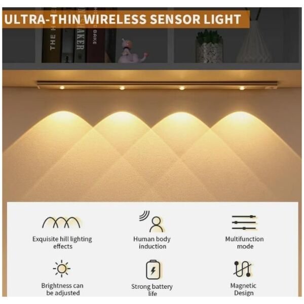 LED PIR Motion Sensor Cabinet With USB Rechargeble - Image 3