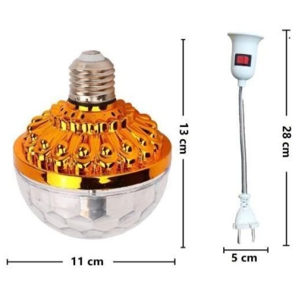 Rotating Magic Ball Light With Lamp Holder Set - Image 2