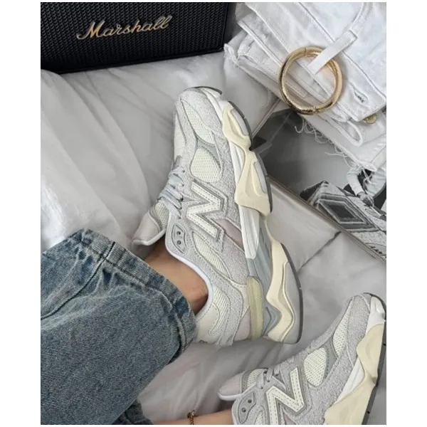 New Balance 9060 Quartz Grey Shoes For Women (BOT1224) - Image 2