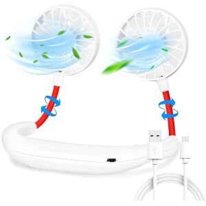Neck Fan Rechargeable Portable Neck Fan with 3 Level Fan Speed