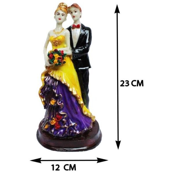 Handcrafted Loving Married Couple Statue Showpiece - Image 4