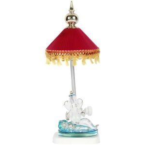Ganpati Sitting Statue Decorative Showpiece - 18 cm (Crystal, Multicolor)
