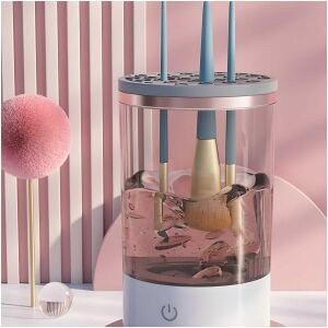 Make Up Brush Cleaner,Electric Brush Cleaner, USB Rechargeable Automatic Deep Cosmetic Cleaning Device