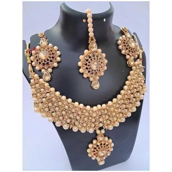Alloy Gold Plated Gold Jewellery Set