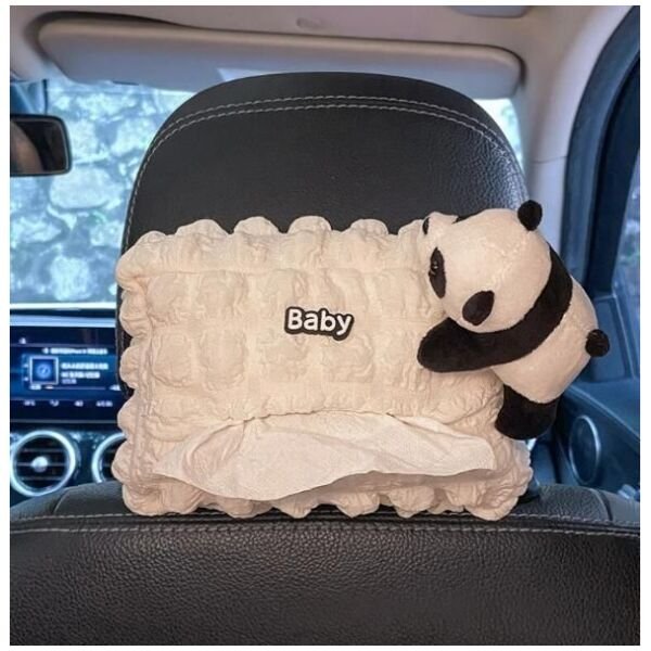 Panda Car Seat Tissue Holder - Image 2