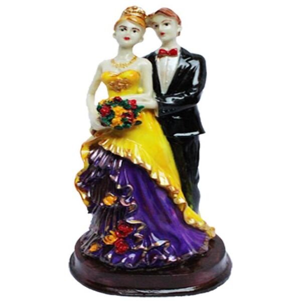 Handcrafted Loving Married Couple Statue Showpiece - Image 2