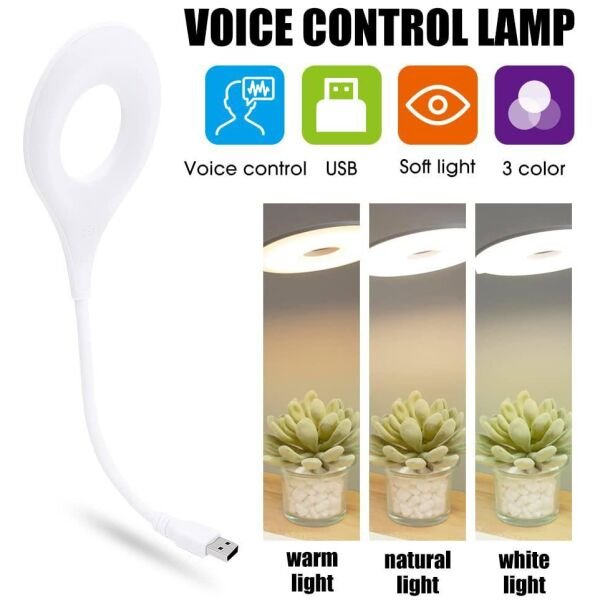 LED Light Flexible USB Clip On Desk Table Reading Desk Lamp 20 LED - Image 3