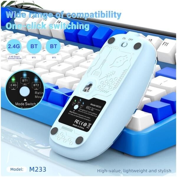 Rechargeable Transparent Mouse - Image 3
