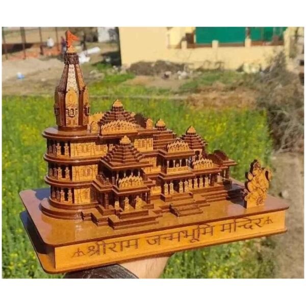 Shri Ram Mandir Ayodhya 3D Wooden Temple - Image 3