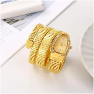 Bvlgari Watch Snake Gold Gold For Women (SUP2313)