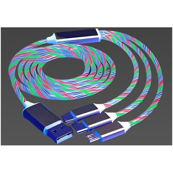 Fast 3 in 1 Multiple Pin With LED Light Magnetic Charging Charging Pad Assorted color - Image 2