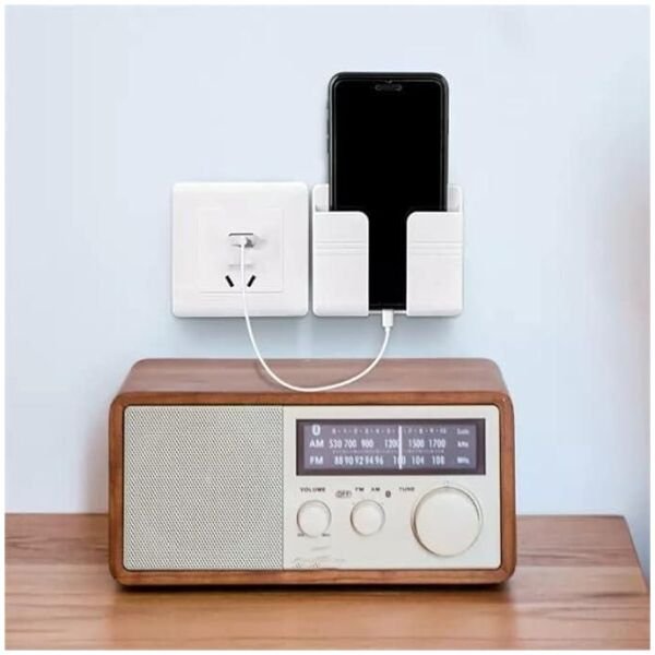 Wall Mounted Mobile Holder With Adhesive Strips& Charging Holder - Image 3