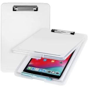 Clipboard Paper Holder Storage Writing Pad with Storage Plastic Clipboard Ideal for Office, Nurse, Students, Teachers, Sales