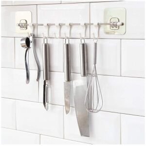 Wall Mounted Utensil Hanging Rack Holder