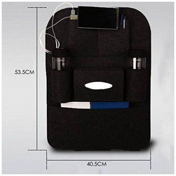 Compatible Multi Pocket Seat Back Storage Bag Organizer Holders Pack of 2 - Image 3