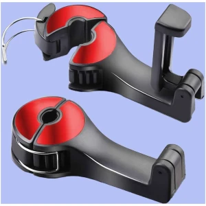 Car Seat Back Hooks with Phone Holder (Pack of 2)