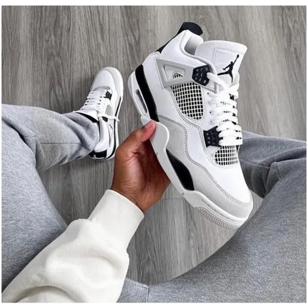 Nike Jordan Retro 4 Military Shoes For Men (FT25) - Image 3