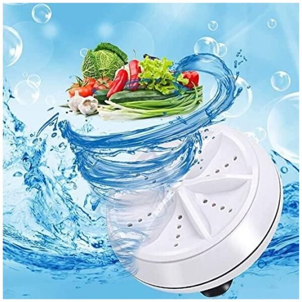 Portable Mini Washing Machine Ultrasonic Turbine Washer - Image 2