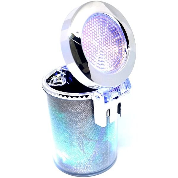 Diamond Cut Surface Designer Cigarette Car Ashtry With LED Light - Image 4