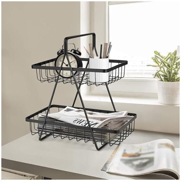 2 Tier Fruit and Vegetable Basket - Image 3