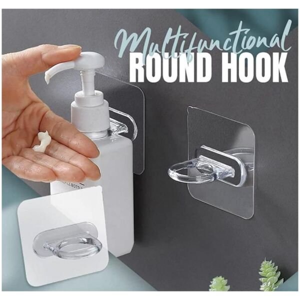 Multipurpose Self Adhesive Hook Holder (Pack of 10pc) - Image 4