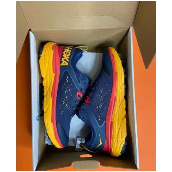 Hoka Challenger ATR Radinat Yello Blue Coral Men Shoes (KS124) - Image 2