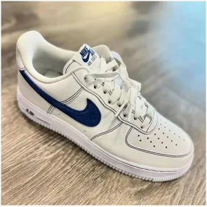 Nike Airforce 1 White Deep Royal Men Shoes (KS138)