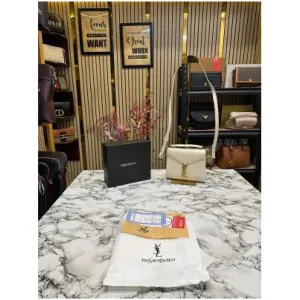 Yves Saint Laurent Handle Bag YSL Cassandra Top (White) For Women (FT489)