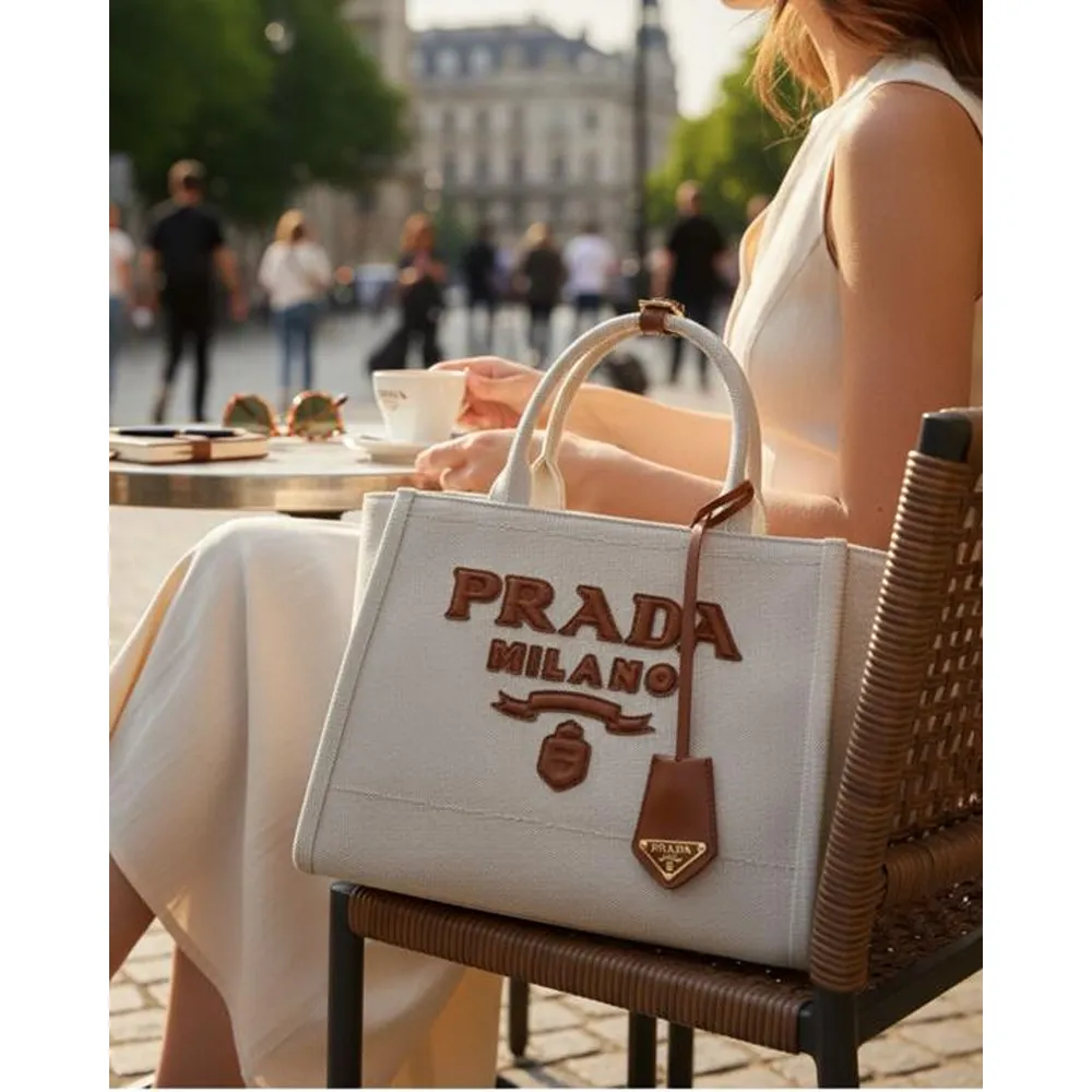 Stylish Prada Milano Tote Bag With Dust Cover For Women (BOT2081) - Image 2