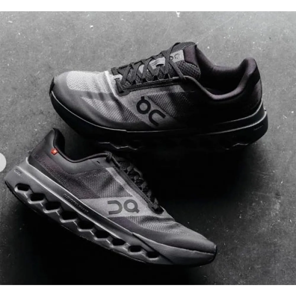 Imported On Cloud Surfer Next Black Shoes For Men (SW3171) - Image 3