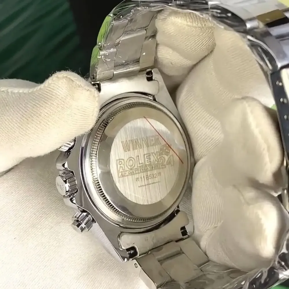 Stylish Rolex Rainbow Daytona Watch Silver For Men (SUP5214) - Image 2