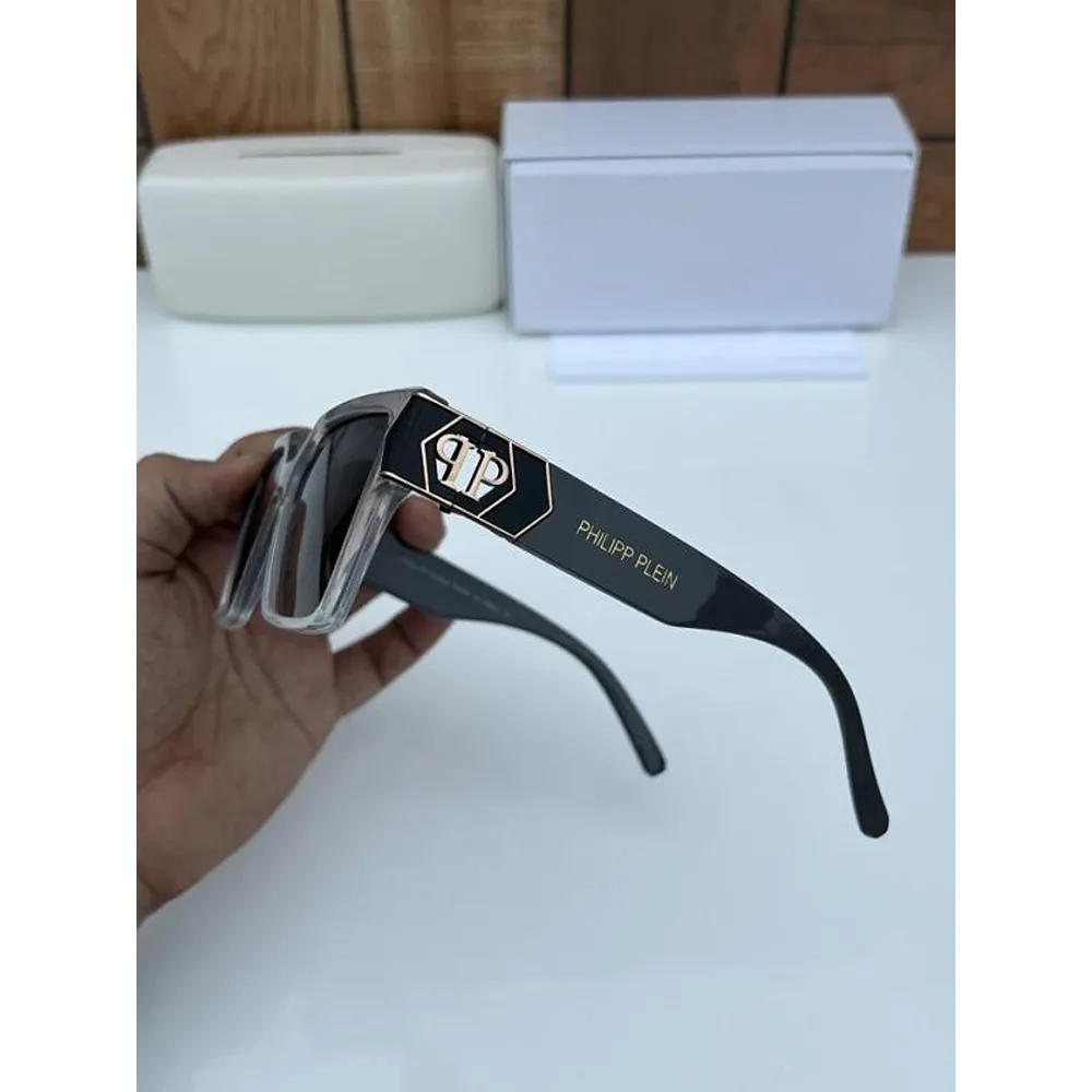 Imported Philipp Plein Sunglasses Grey (SW6012) - Image 3