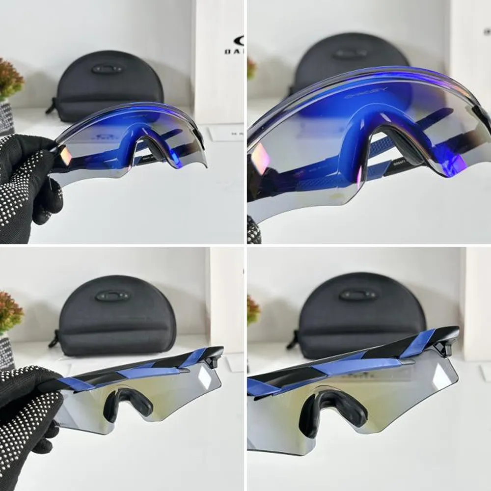 Premium Oakley Sunglasses Black Blue Revo (SUP5079) - Image 2