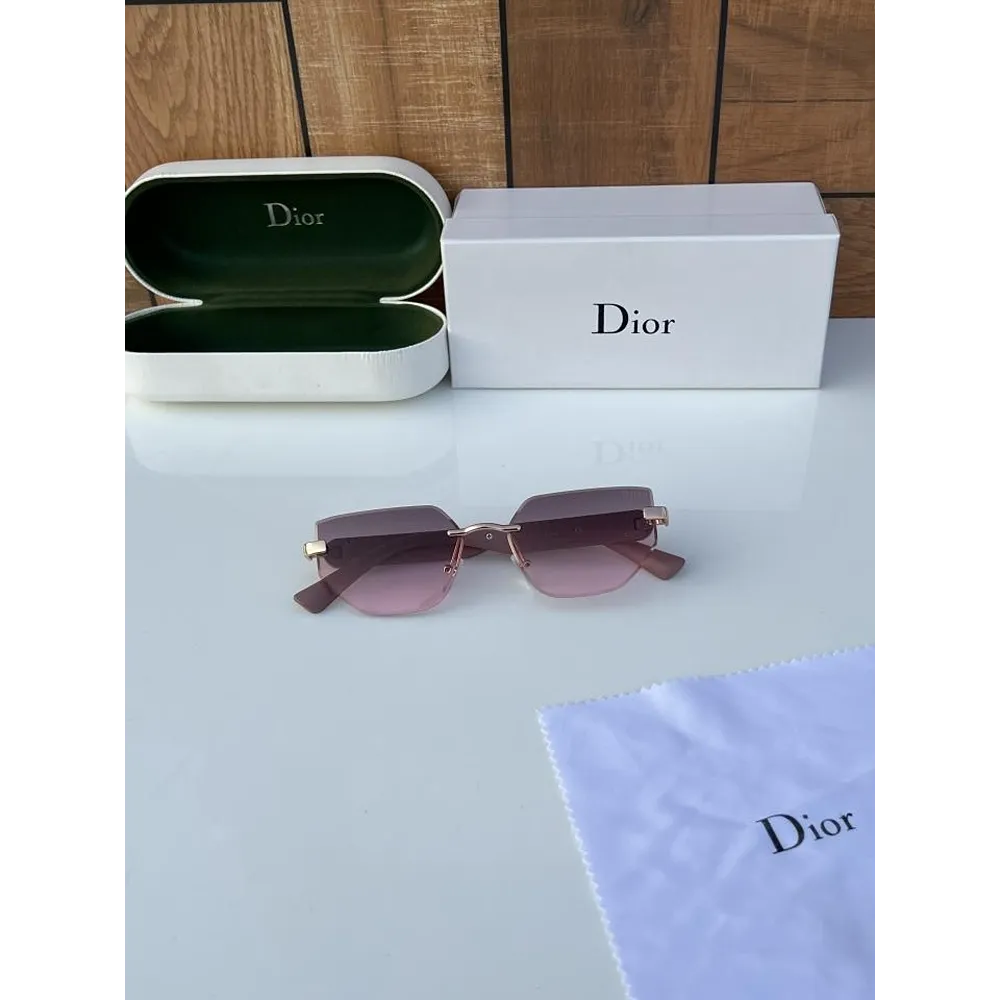 Luxury Dior Sunglasses Pink (SW6019) - Image 4