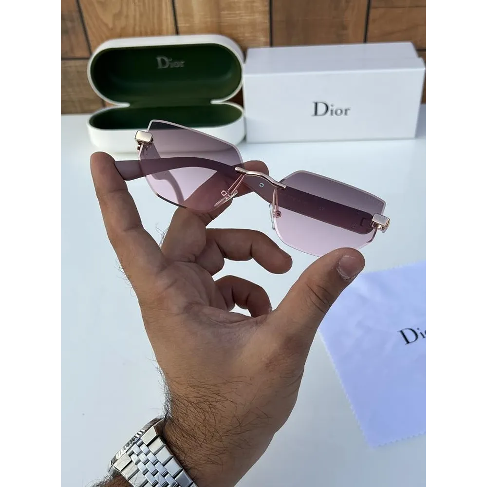 Luxury Dior Sunglasses Pink (SW6019) - Image 3